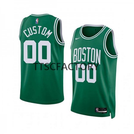 Maillot Basket Boston Celtics Personnalisé Nike 2022-23 Icon Edition Green Swingman - Homme